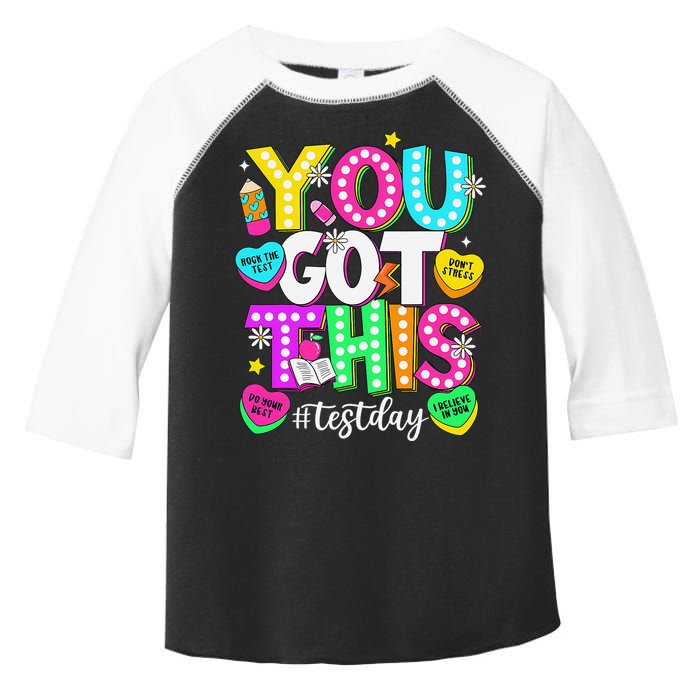 Test Day Rock The Test Teacher Testing Day You Got This Toddler Fine Jersey T-Shirt