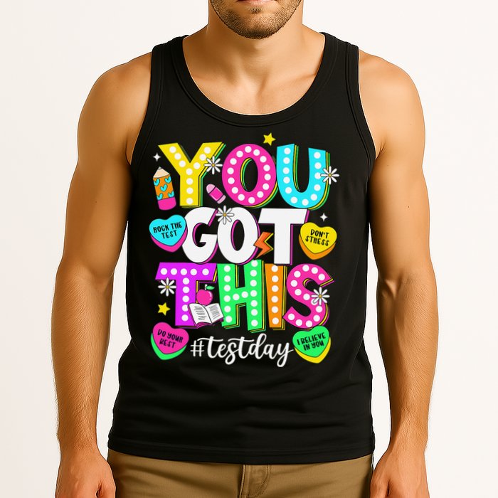 Test Day Rock The Test Teacher Testing Day You Got This Tank Top