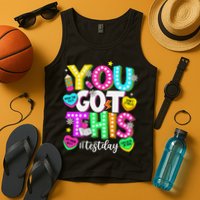 Test Day Rock The Test Teacher Testing Day You Got This Tank Top