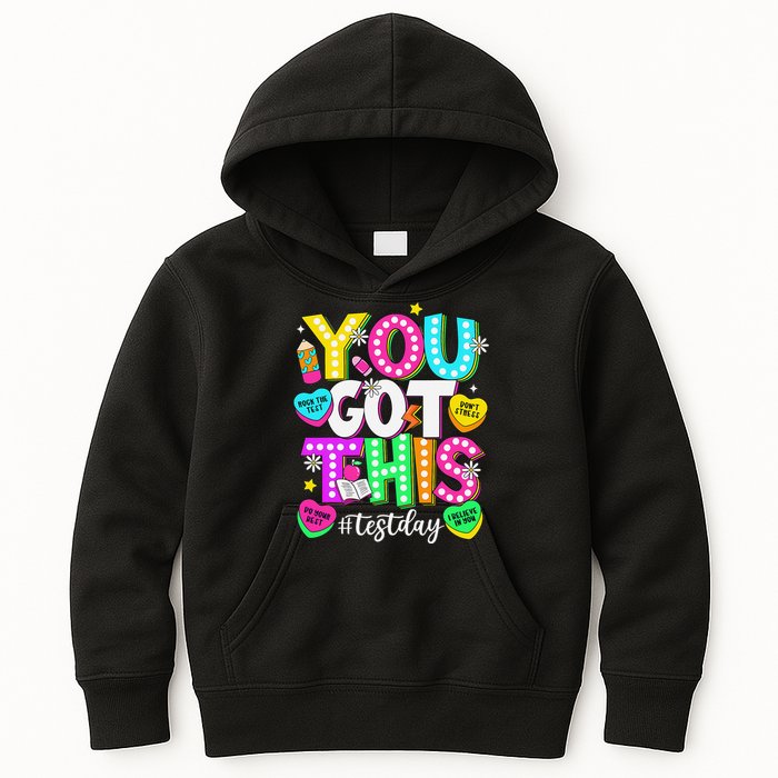 Test Day Rock The Test Teacher Testing Day You Got This Kids Hoodie