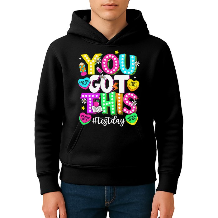 Test Day Rock The Test Teacher Testing Day You Got This Kids Hoodie