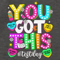 Test Day Rock The Test Teacher Testing Day You Got This Vector Backpack