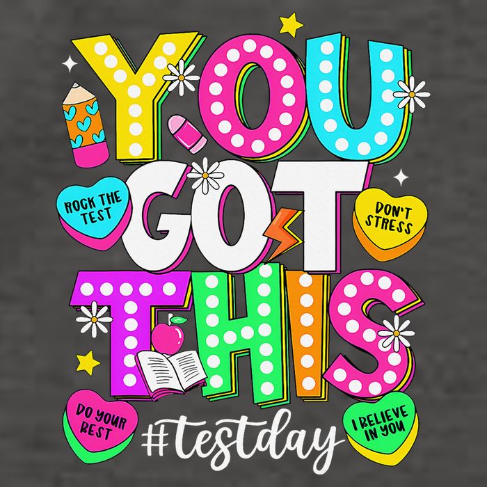 Test Day Rock The Test Teacher Testing Day You Got This Vector Backpack