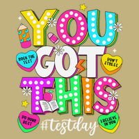Test Day Rock The Test Teacher Testing Day You Got This Magnet