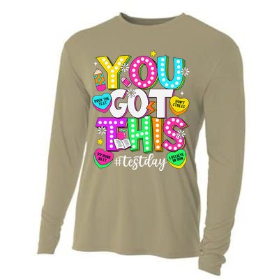 Test Day Rock The Test Teacher Testing Day You Got This Cooling Performance Long Sleeve Crew