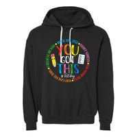 Test Day Rock The Test Teacher Testing Day You Got This Garment-Dyed Fleece Hoodie