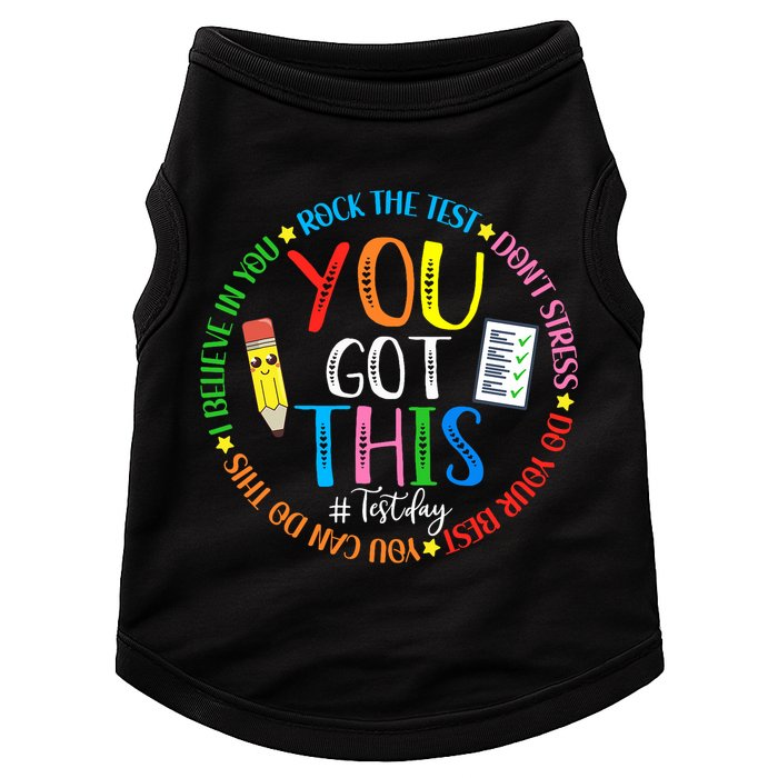 Test Day Rock The Test Teacher Testing Day You Got This Doggie Tank