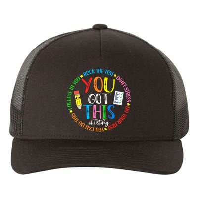 Test Day Rock The Test Teacher Testing Day You Got This Yupoong Adult 5-Panel Trucker Hat