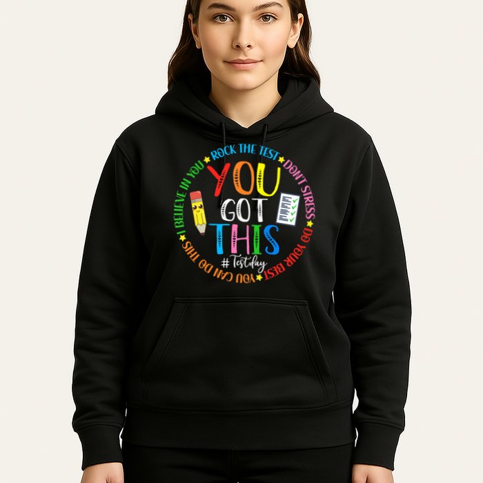 Test Day Rock The Test Teacher Testing Day You Got This Hoodie