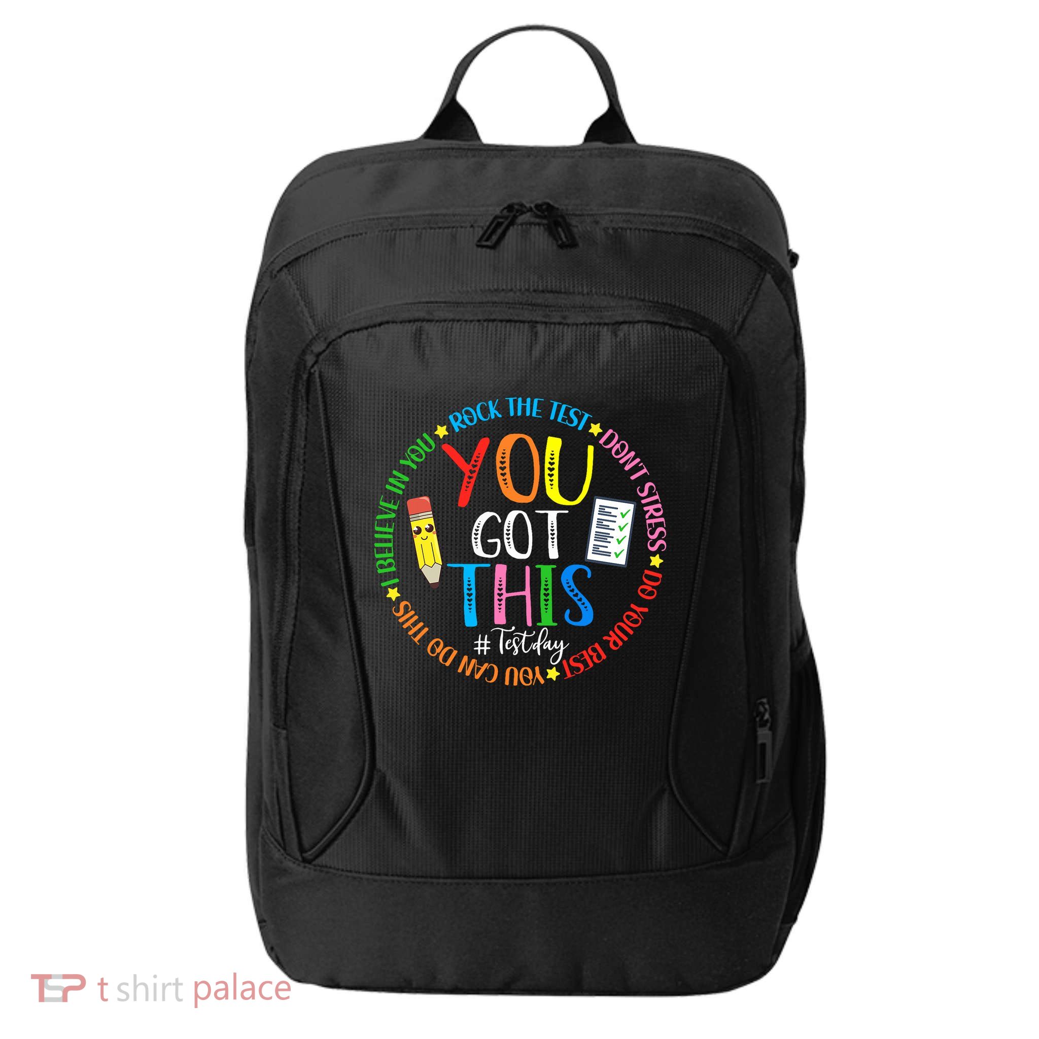 Test Day Rock The Test Teacher Testing Day You Got This City Backpack