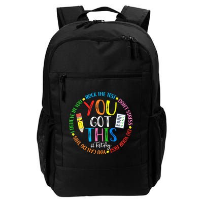 Test Day Rock The Test Teacher Testing Day You Got This Backpack