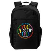 Test Day Rock The Test Teacher Testing Day You Got This Backpack