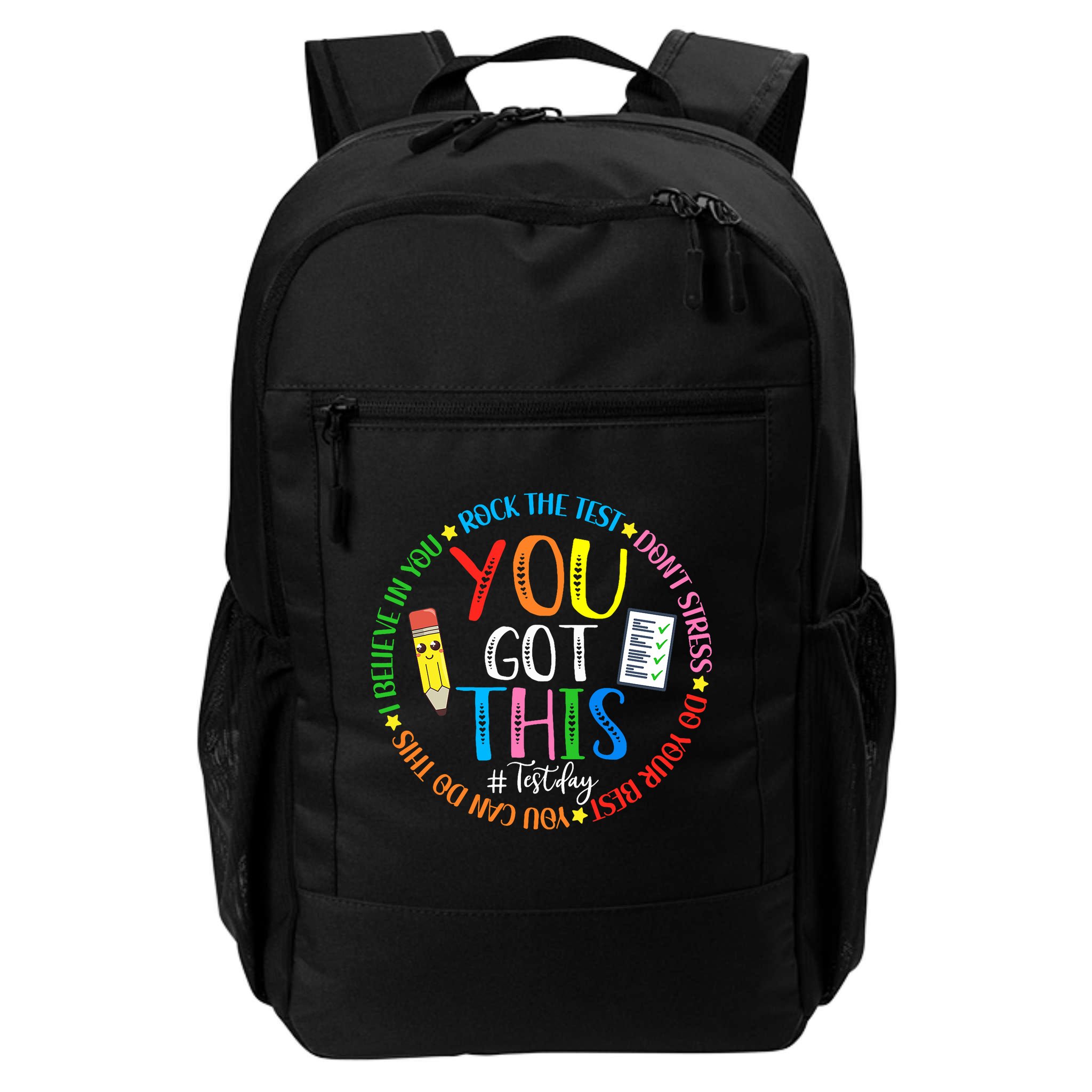Test Day Rock The Test Teacher Testing Day You Got This Backpack