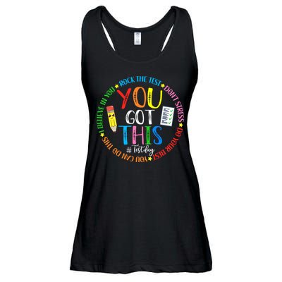 Test Day Rock The Test Teacher Testing Day You Got This Ladies Essential Flowy Tank