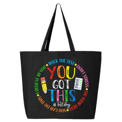 Test Day Rock The Test Teacher Testing Day You Got This 25L Jumbo Tote
