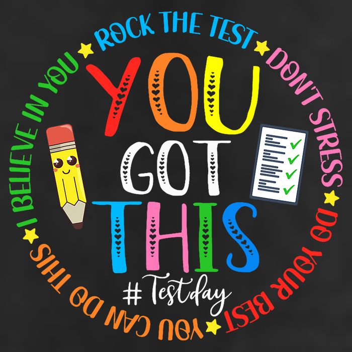 Test Day Rock The Test Teacher Testing Day You Got This 25L Jumbo Tote