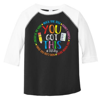 Test Day Rock The Test Teacher Testing Day You Got This Toddler Fine Jersey T-Shirt