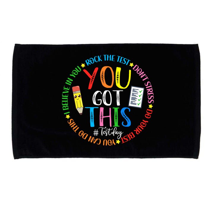 Test Day Rock The Test Teacher Testing Day You Got This Microfiber Hand Towel