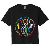 Test Day Rock The Test Teacher Testing Day You Got This Crop Top