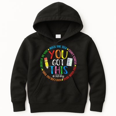 Test Day Rock The Test Teacher Testing Day You Got This Kids Hoodie
