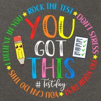 Test Day Rock The Test Teacher Testing Day You Got This Cotton Canvas Backpack