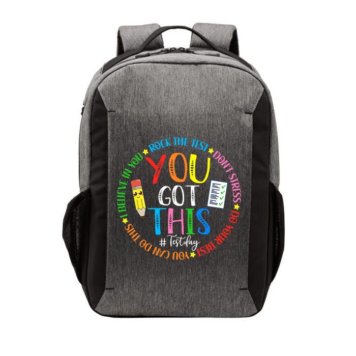 Test Day Rock The Test Teacher Testing Day You Got This Vector Backpack