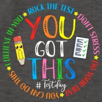 Test Day Rock The Test Teacher Testing Day You Got This Vector Backpack