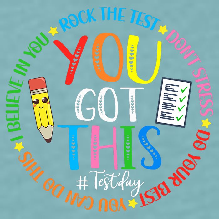 Test Day Rock The Test Teacher Testing Day You Got This Sueded Cloud Jersey T-Shirt