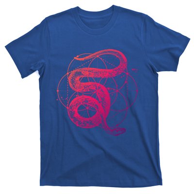 The Dharma Store Sacred Geometry Seed Of Life Snake Gift T-Shirt