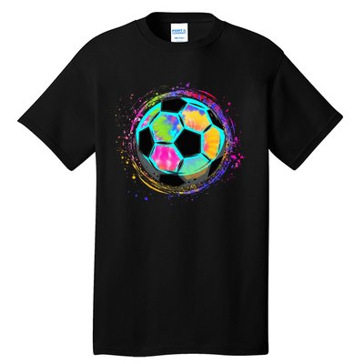 Tie Dye Soccer Ball For All Soccer Lovers Tall T-Shirt