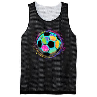 Tie Dye Soccer Ball For All Soccer Lovers Mesh Reversible Basketball Jersey Tank