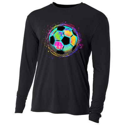 Tie Dye Soccer Ball For All Soccer Lovers Cooling Performance Long Sleeve Crew