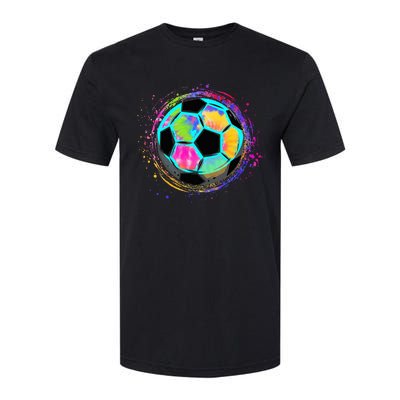 Tie Dye Soccer Ball For All Soccer Lovers Softstyle® CVC T-Shirt