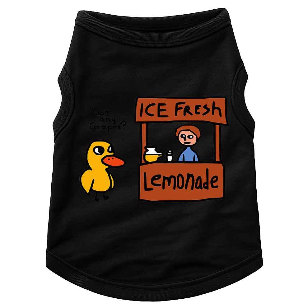 The Duck Song Got Any Grapes Funny Meme Doggie Tank