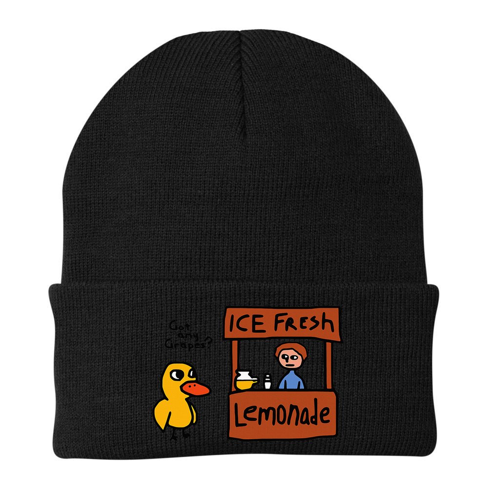 The Duck Song Got Any Grapes Funny Meme Beanie