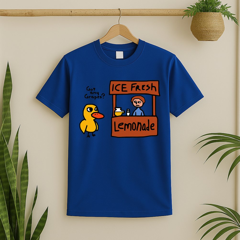 The Duck Song Got Any Grapes Funny Meme T-Shirt