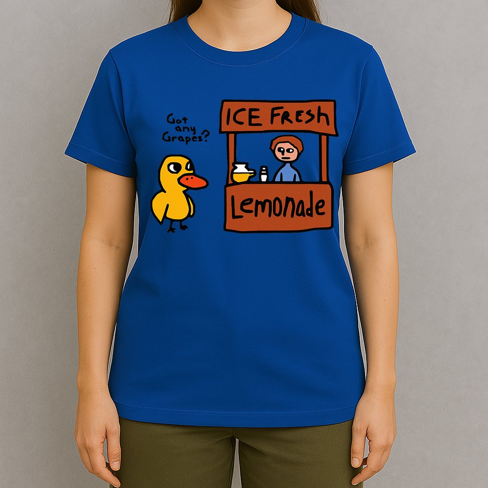 The Duck Song Got Any Grapes Funny Meme T-Shirt