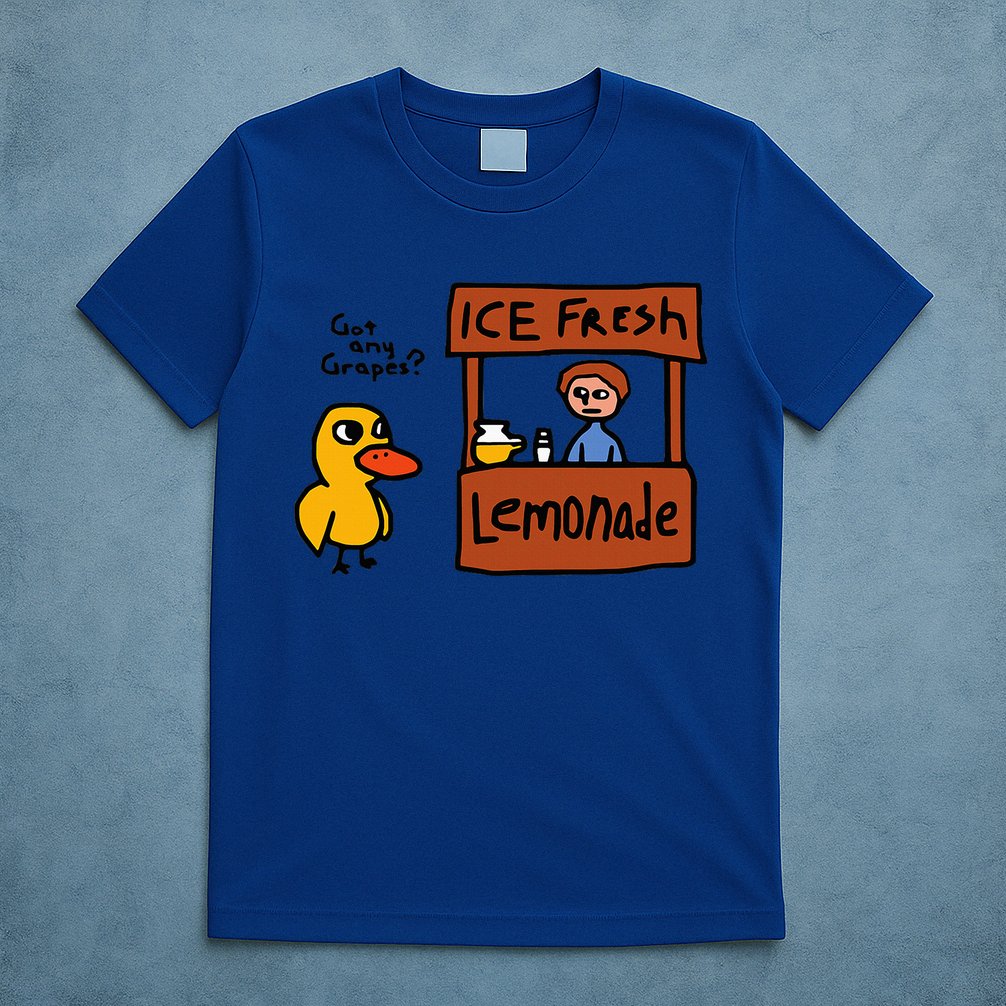 The Duck Song Got Any Grapes Funny Meme T-Shirt