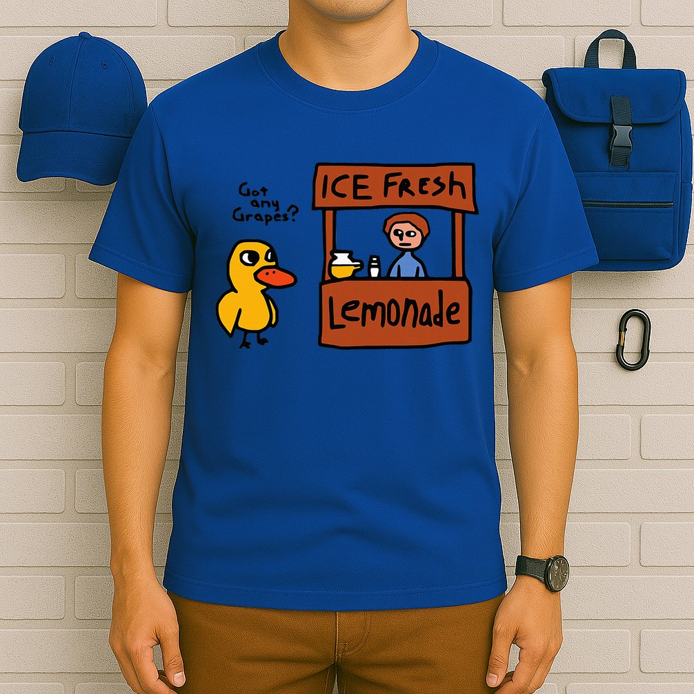 The Duck Song Got Any Grapes Funny Meme T-Shirt