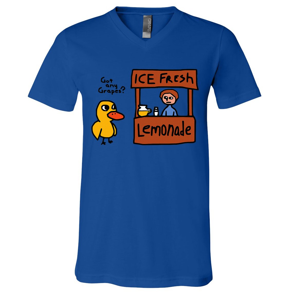 The Duck Song Got Any Grapes Funny Meme V-Neck T-Shirt