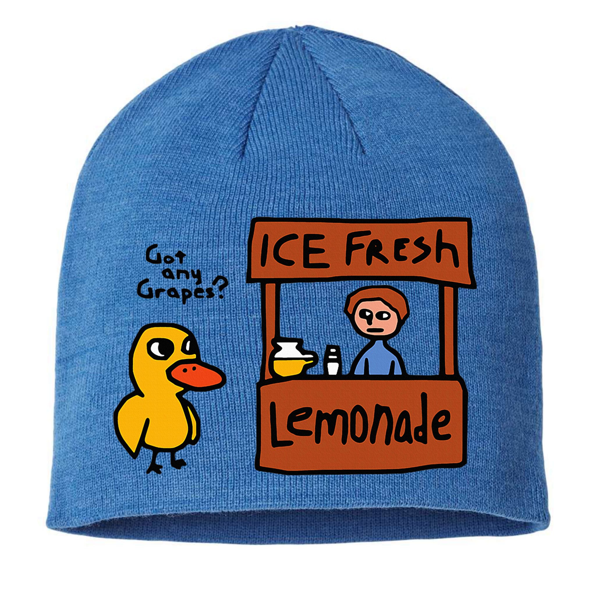 The Duck Song Got Any Grapes Funny Meme Sustainable Beanie