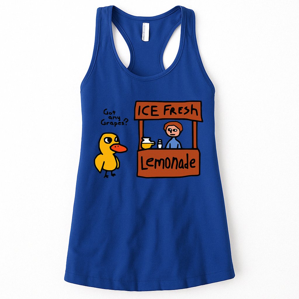 The Duck Song Got Any Grapes Funny Meme Womens Tank Top