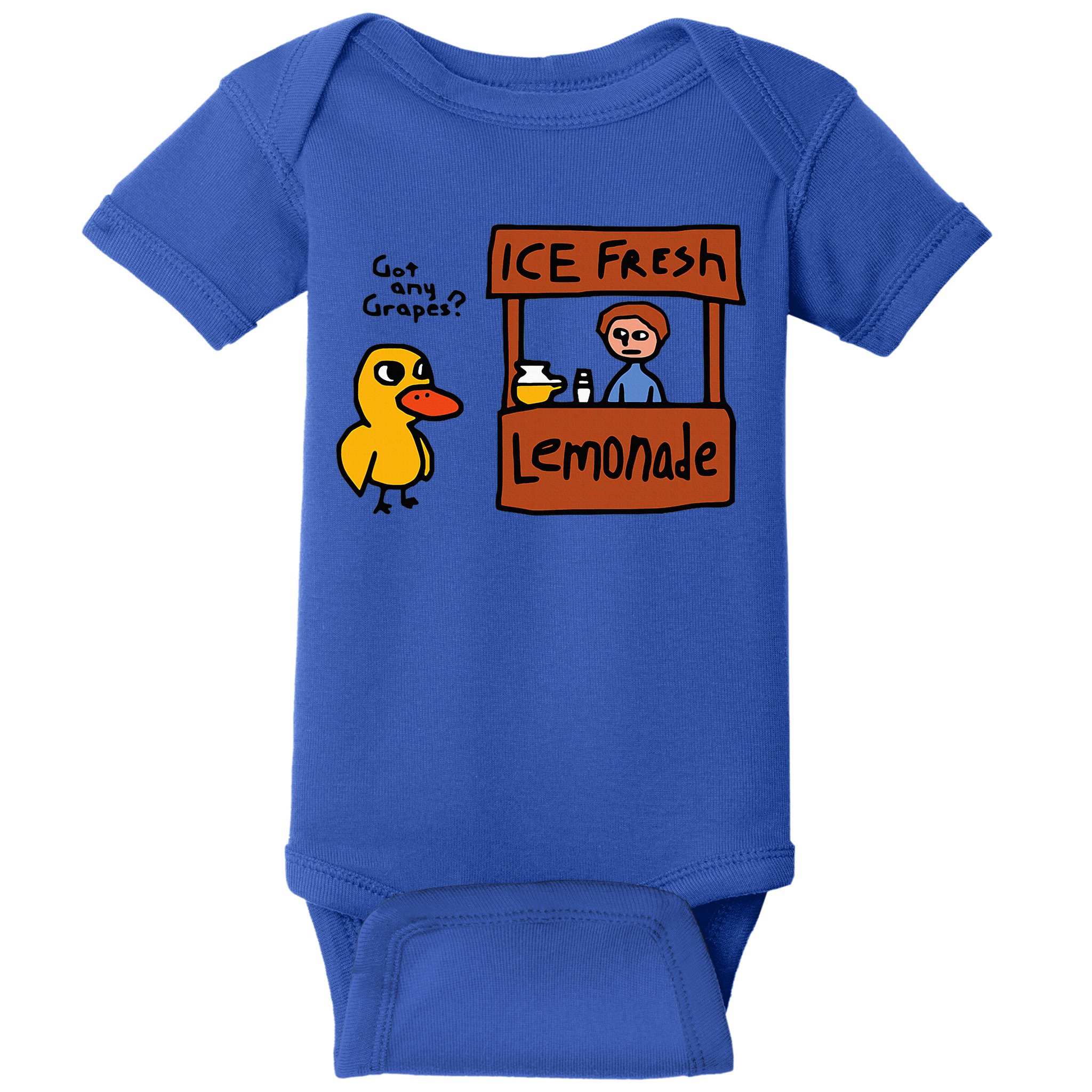 The Duck Song Got Any Grapes Funny Meme Baby Bodysuit
