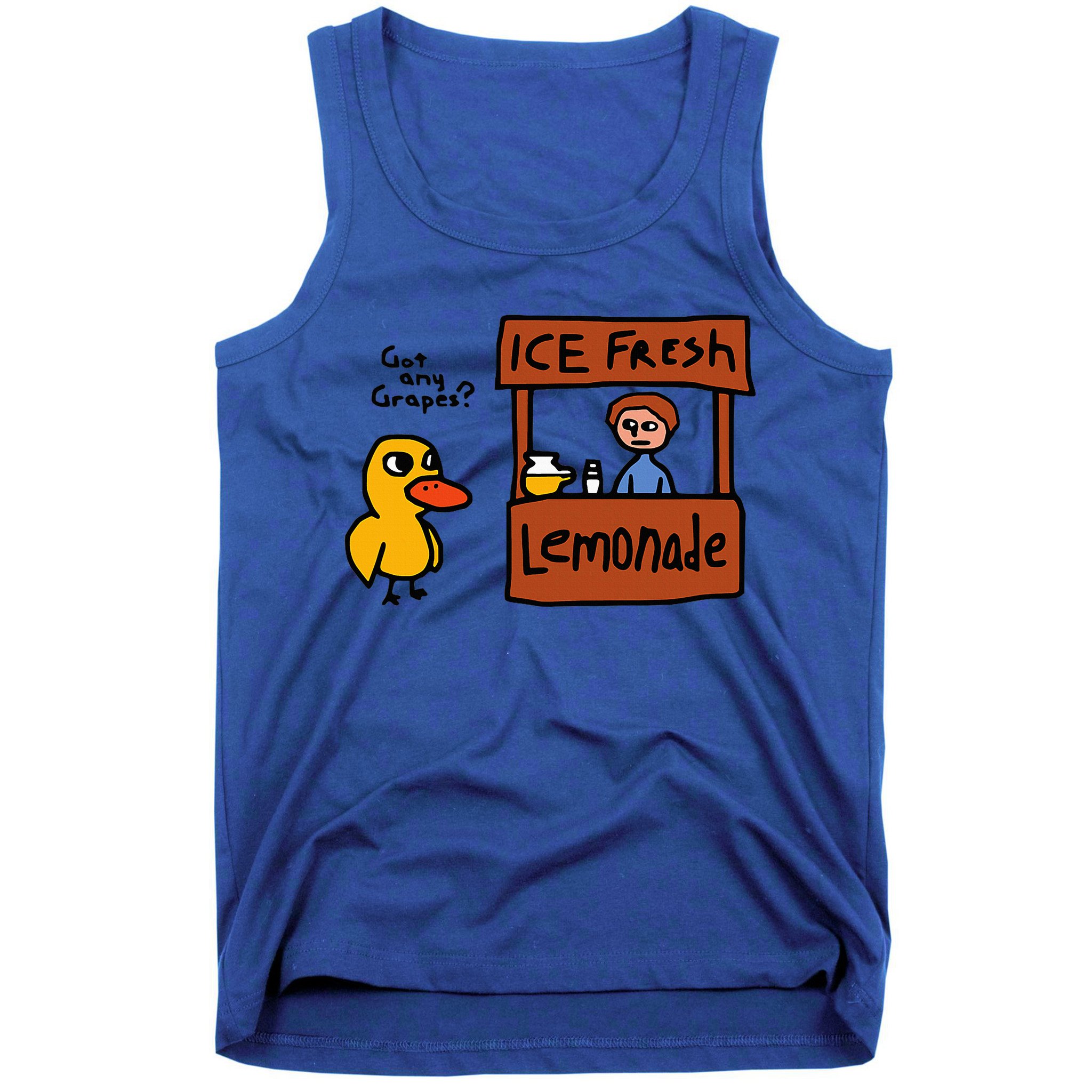 The Duck Song Got Any Grapes Funny Meme Tank Top