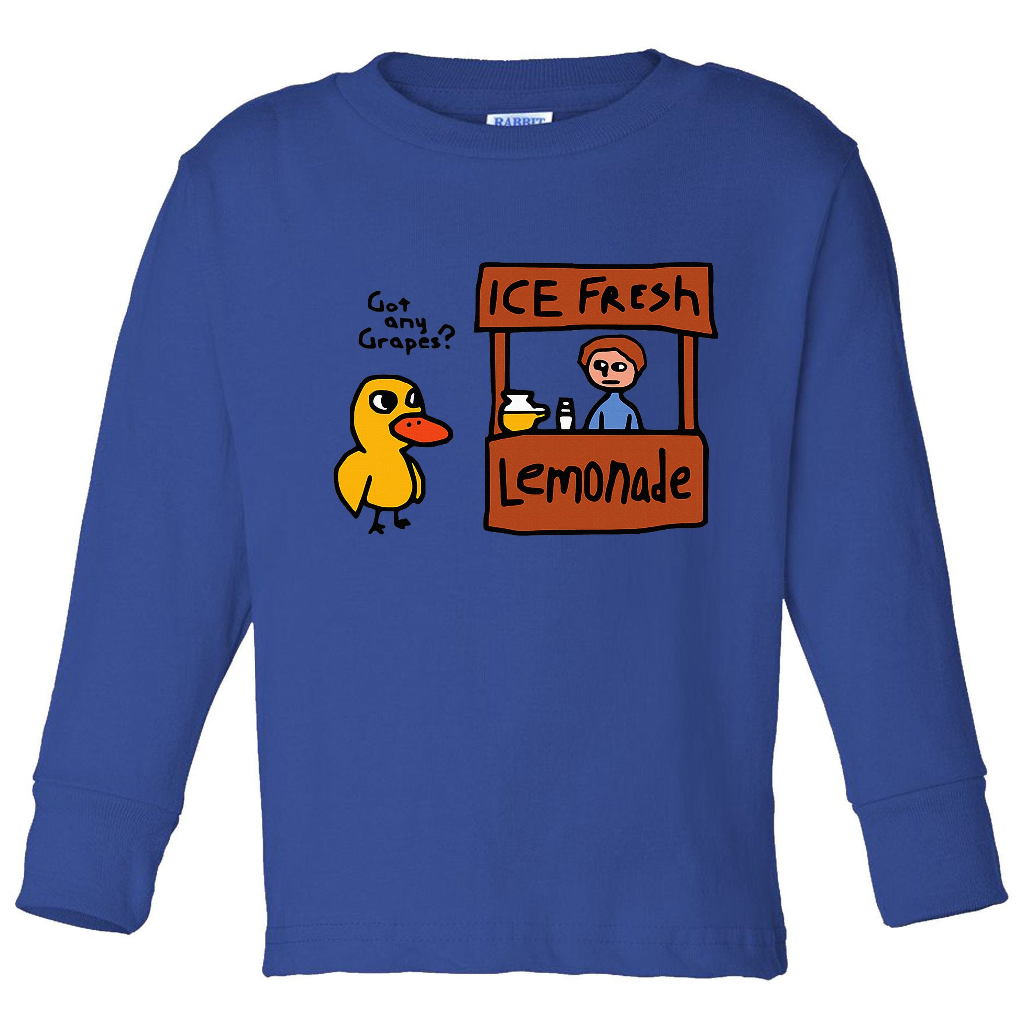 The Duck Song Got Any Grapes Funny Meme Toddler Long Sleeve Shirt