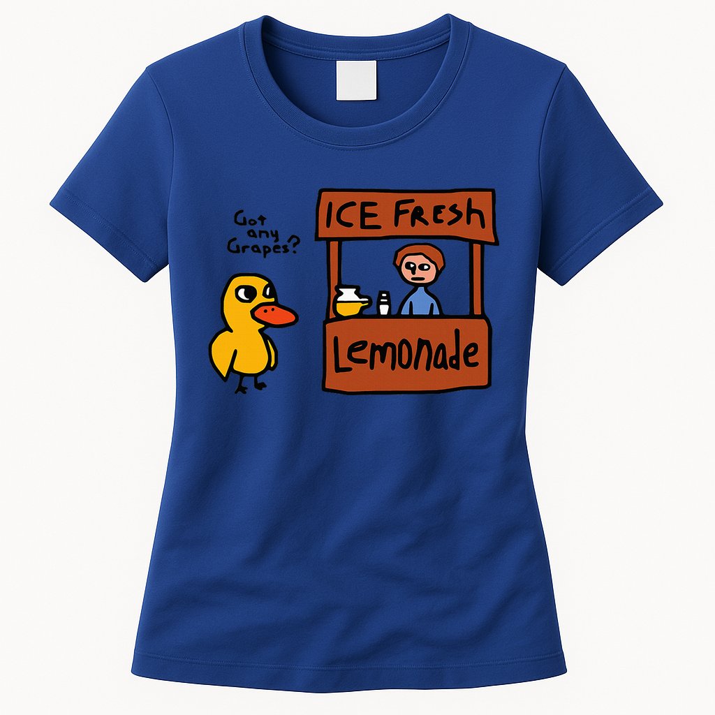 The Duck Song Got Any Grapes Funny Meme Womens T-Shirt