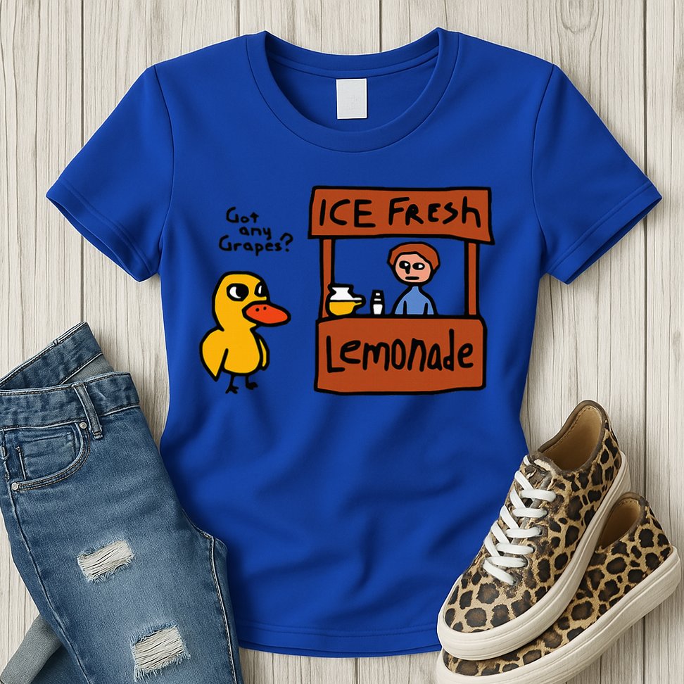 The Duck Song Got Any Grapes Funny Meme Womens T-Shirt