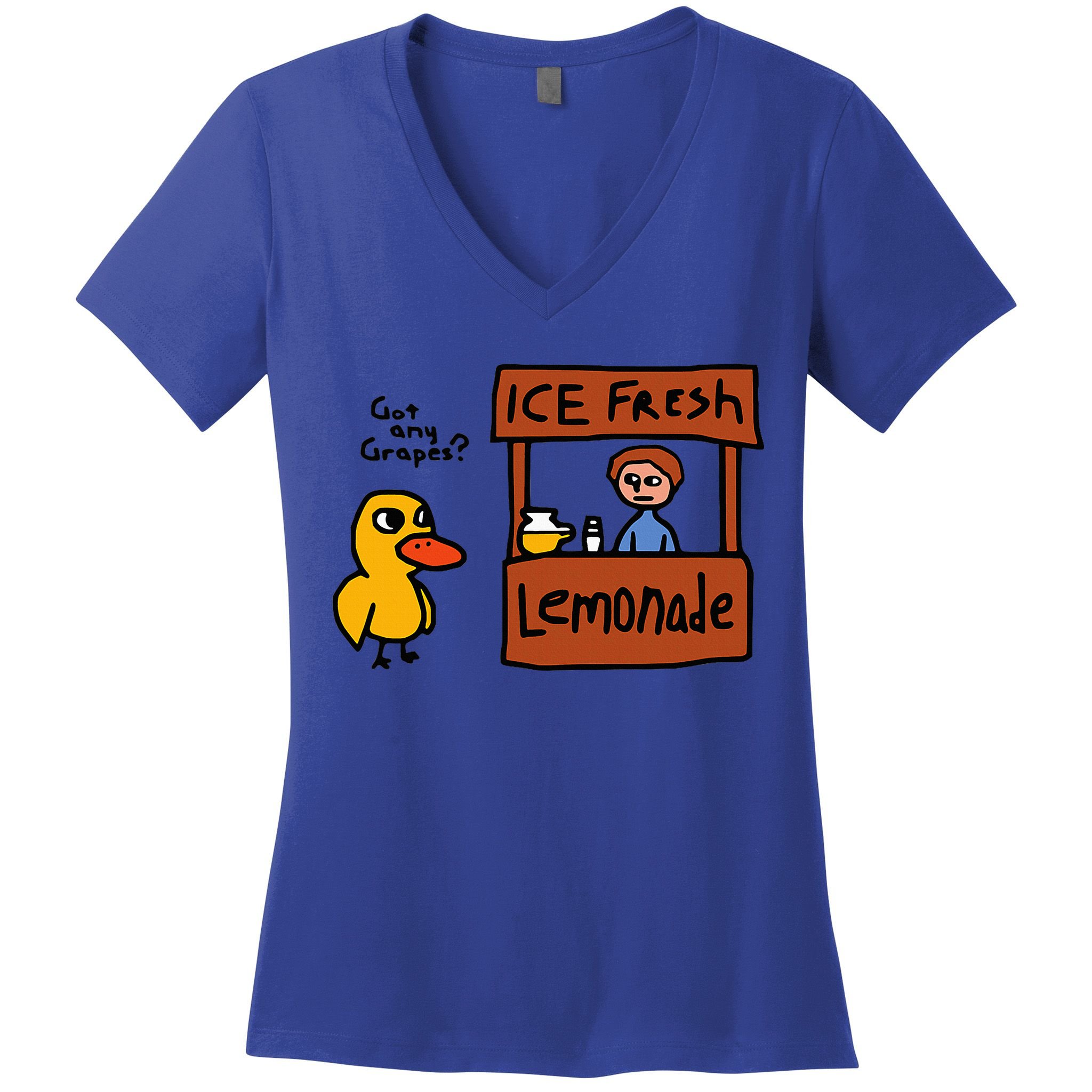 The Duck Song Got Any Grapes Funny Meme Women's V-Neck T-Shirt