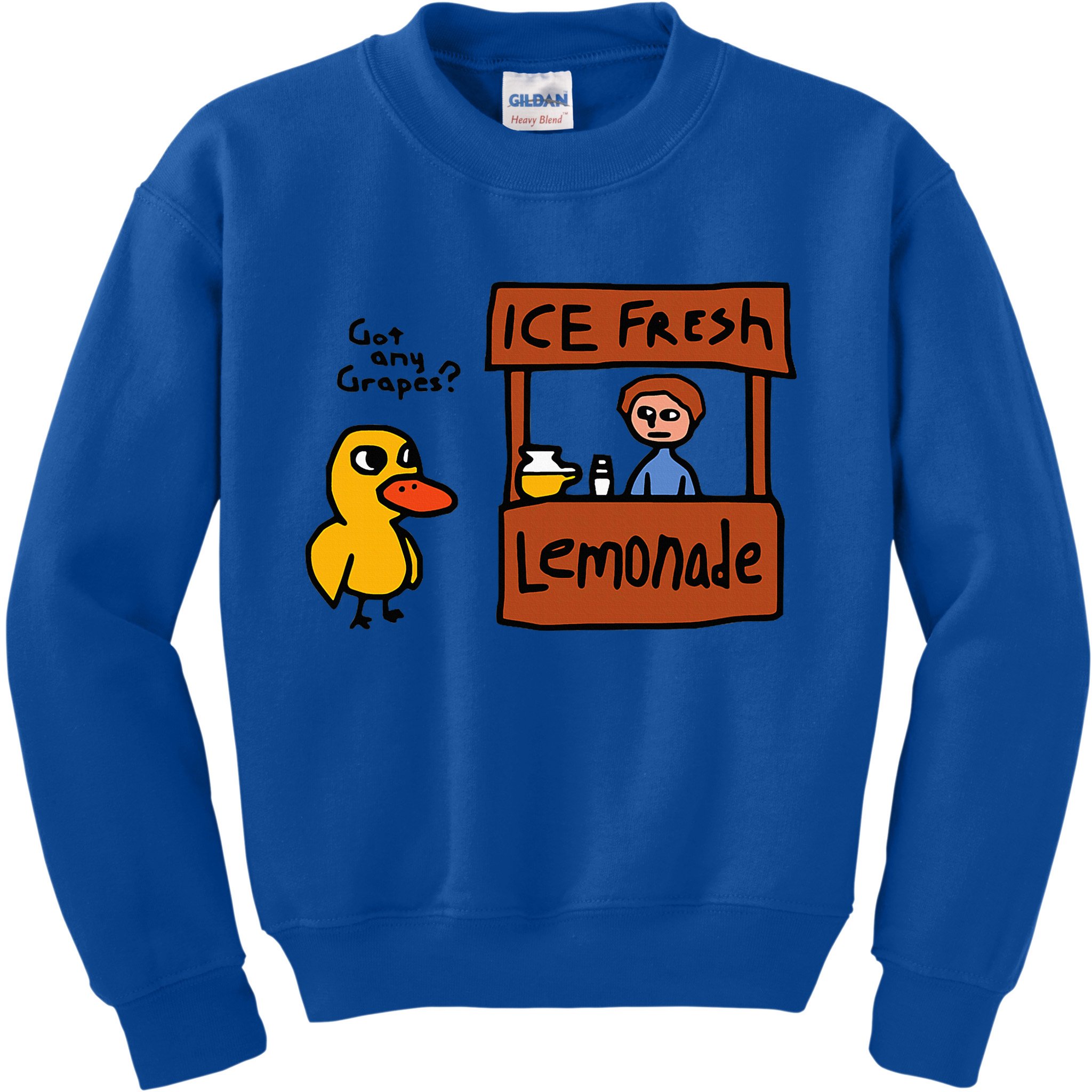 The Duck Song Got Any Grapes Funny Meme Kids Sweatshirt