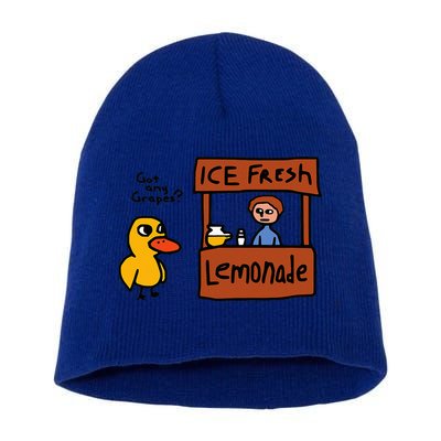 The Duck Song Got Any Grapes Funny Meme Short Acrylic Beanie